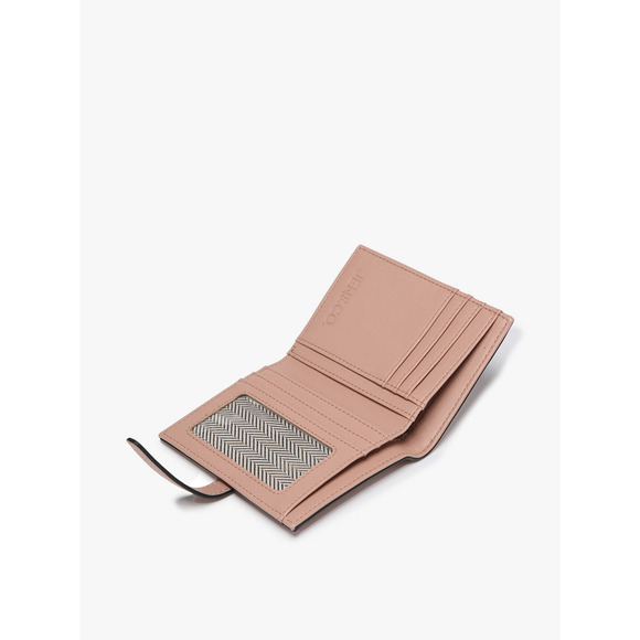 Bessie Canvas Wallet with Slip Closure Brown Black Arrowhead - Picture 2 of 5